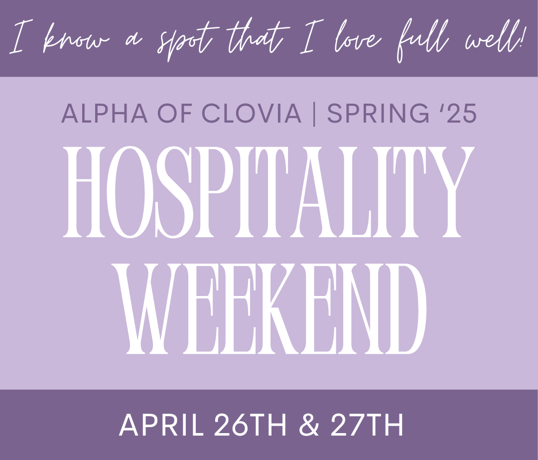 Spring Hospitality Weekend