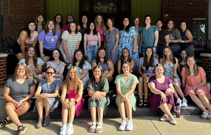 group photo on porch