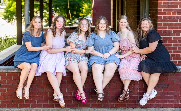 members on porch